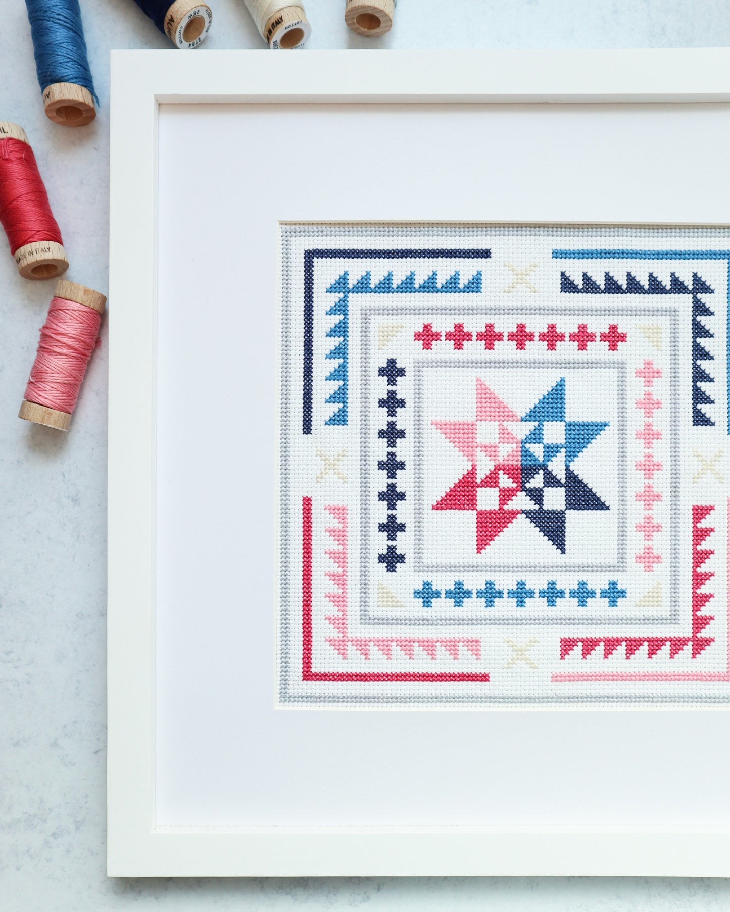 Golden Hour Cross Stitch Pattern - Set of 5