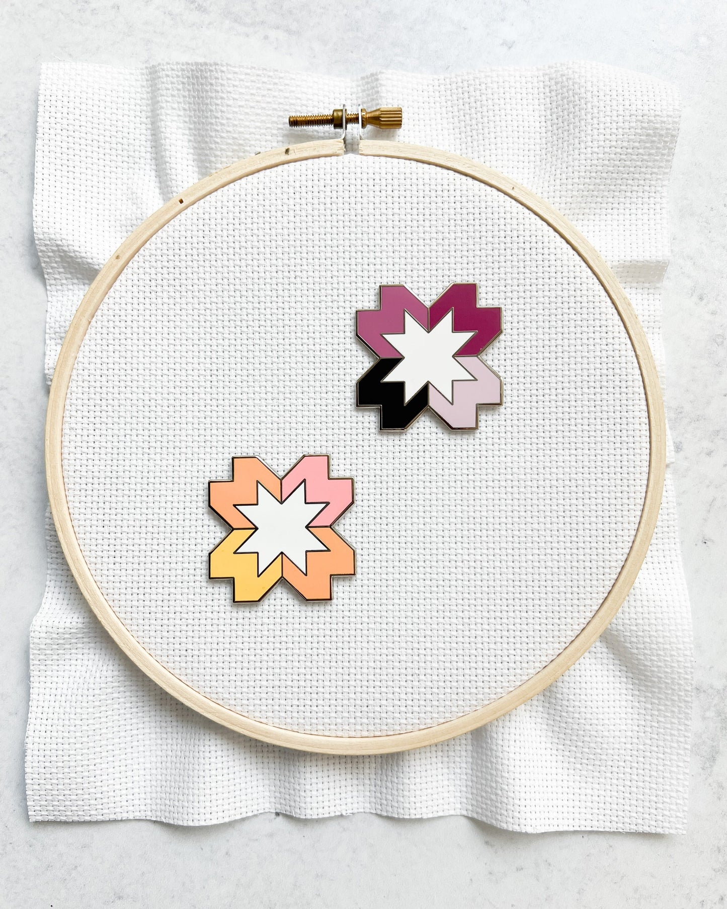 Starlight Orange Needle Minder - Set of 3