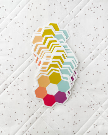 Hexie Blooms - Rainbow Sticker