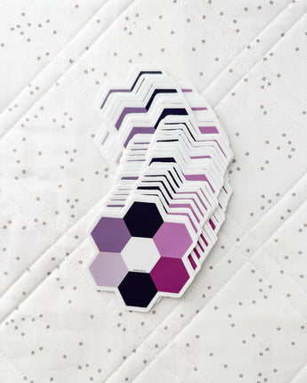 Hexie Blooms - Purple Sticker