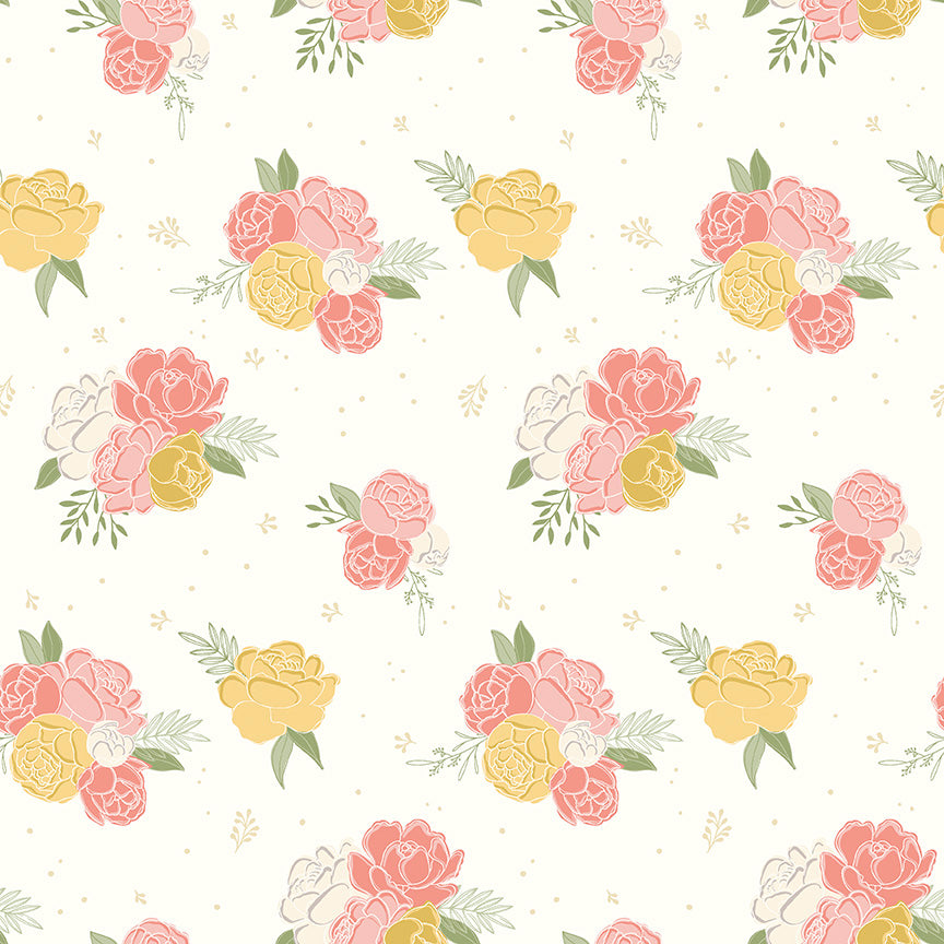 Daybreak Main in Cream by the 1/2 yard