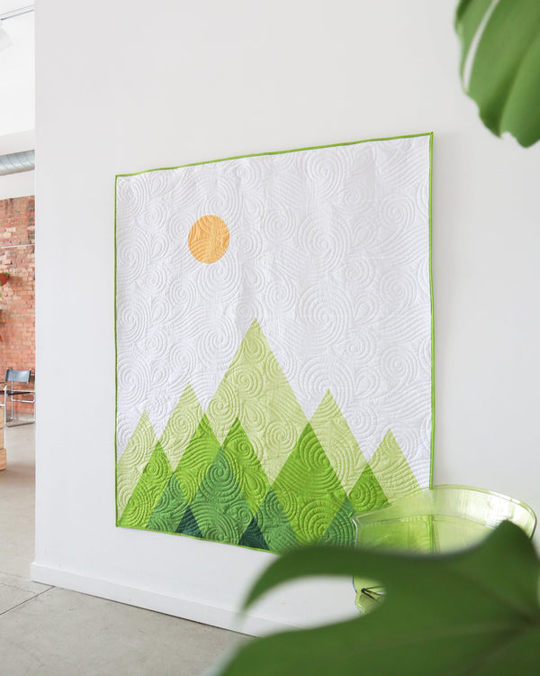 Meet Cascades - A Modern Mountain Quilt Pattern