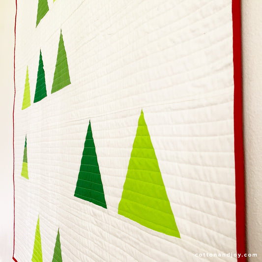Tree Farm Pattern - A Modern Christmas Quilt Pattern