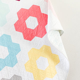 Hexie Blooms Quilt Pattern