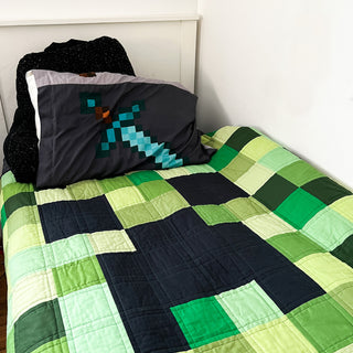 Minecraft Creeper Quilt (Tutorial)