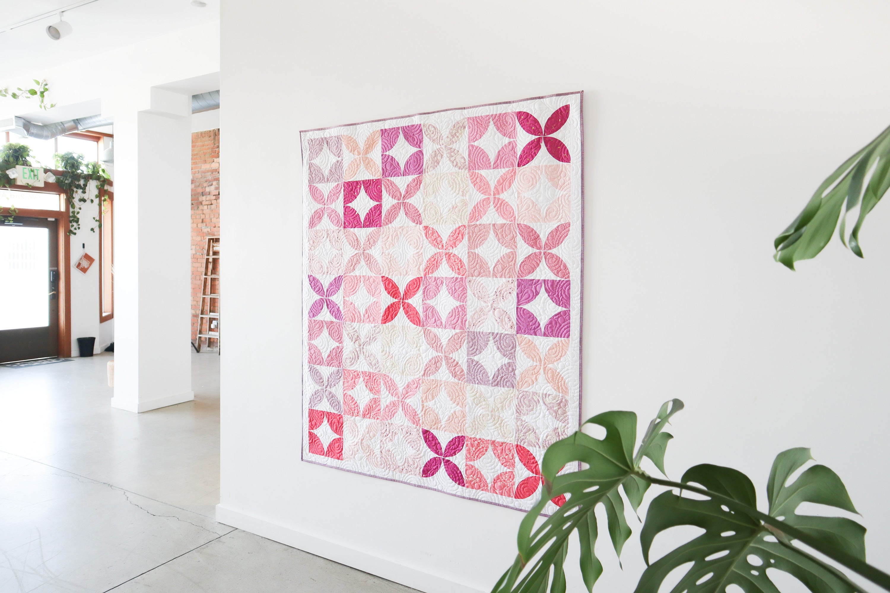 Mod Quilt in Hot outlet Pink & Soft Blue