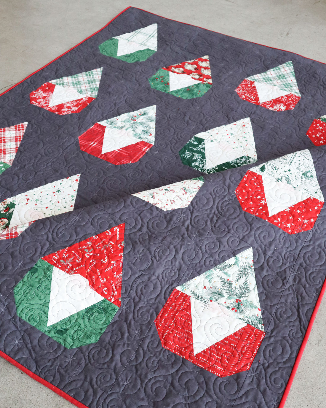 Nordic Gnome Quilt - The Scrappy Christmas One