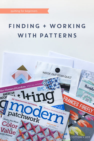 Finding And Working With A Quilt Pattern