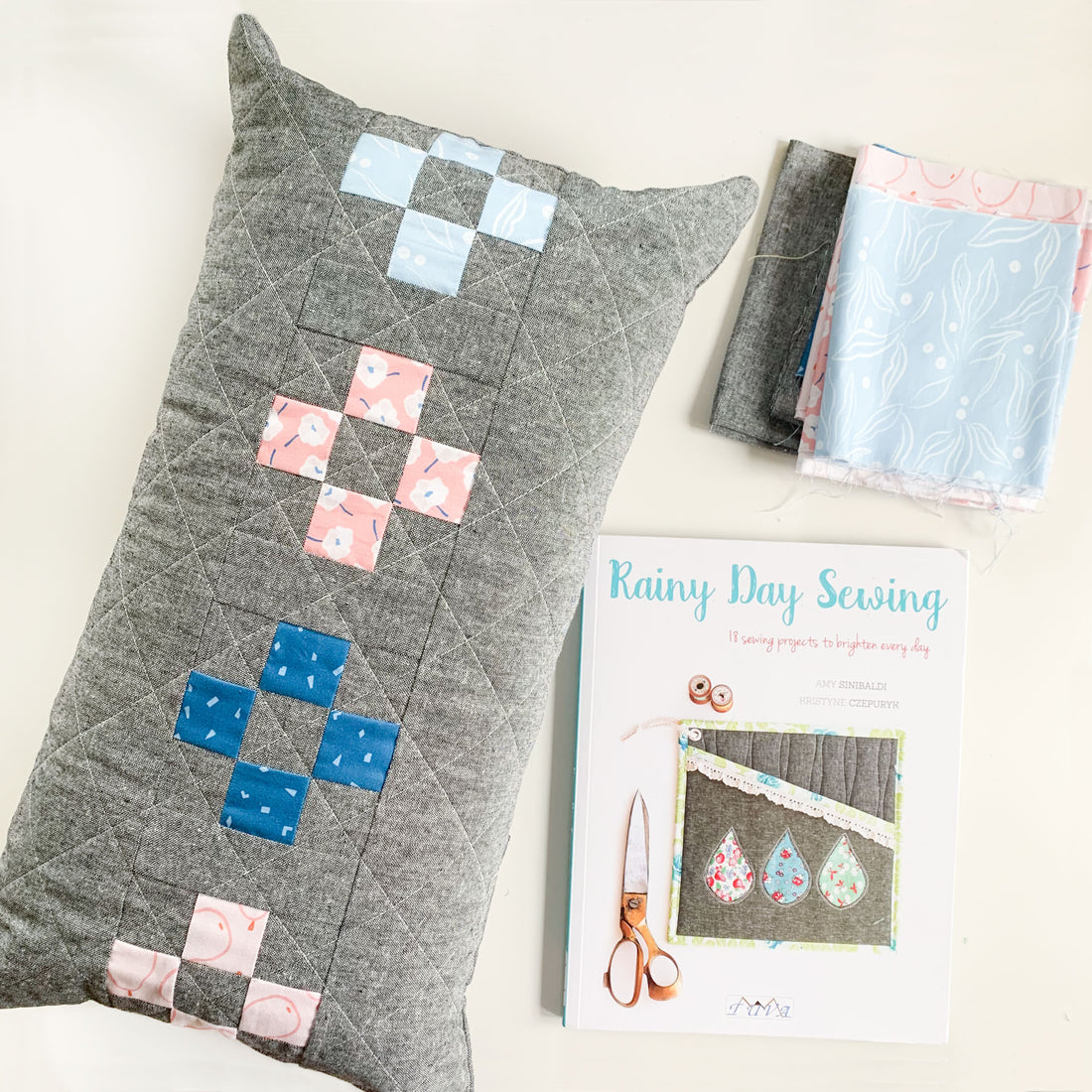 Rainy Day Sewing Book Tour - Spotlight Cushion