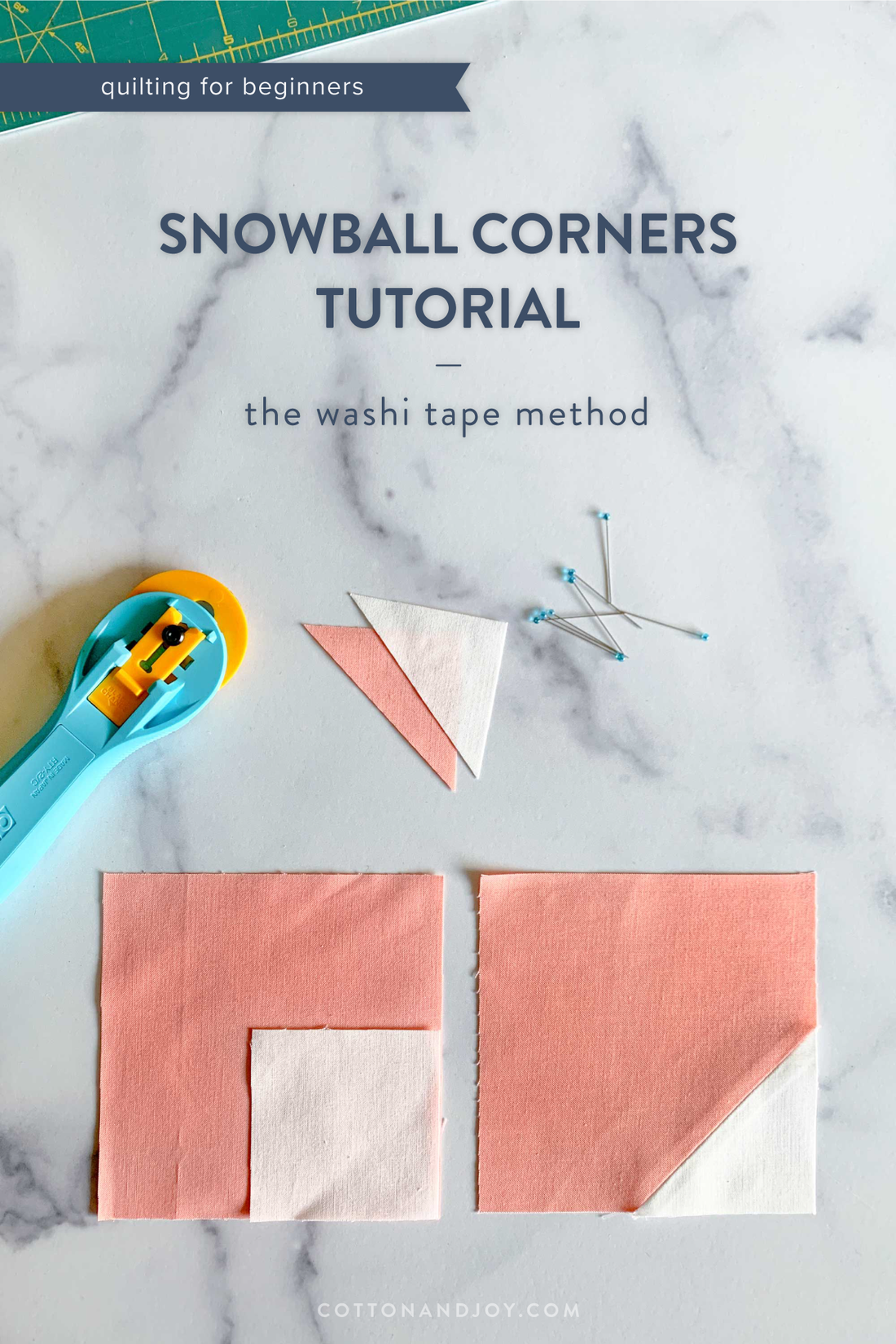 Snowball Corners Tutorial - The Tape Method