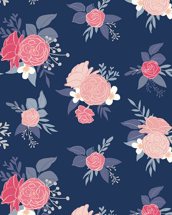 South Hill Main in Navy by the 1/2 yard