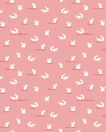 South Hill Yard Friends in Rose Pink by the 1/2 yard