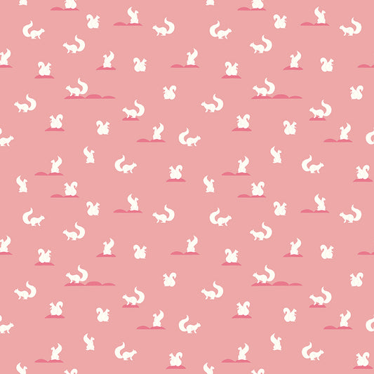 South Hill Yard Friends in Rose Pink by the 1/2 yard