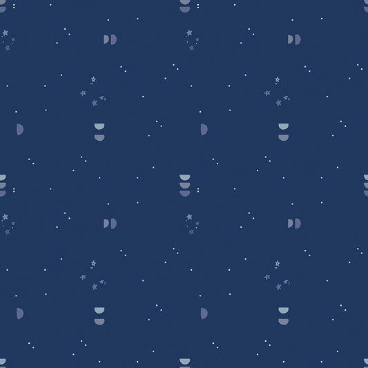 South Hill Confetti Sky in Navy by the 1/2 yard