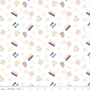 Between the Pages - Bookish Life in White by the 1/2 yard
