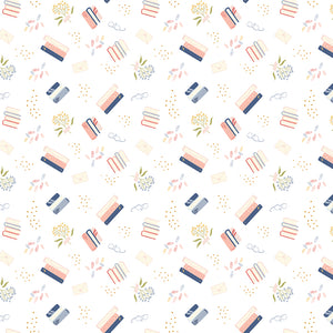 Between the Pages - Bookish Life in White by the 1/2 yard