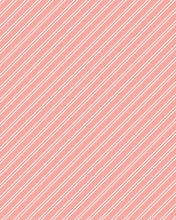 Between the Pages - Stripes in Coral by the 1/2 yard