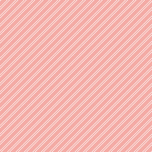 Between the Pages - Stripes in Coral by the 1/2 yard