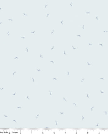 Between the Pages - Open Book in Iceberg by the 1/2 yard