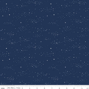 Between the Pages - Starlight in Navy by the 1/2 yard