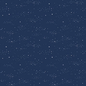 Between the Pages - Starlight in Navy by the 1/2 yard