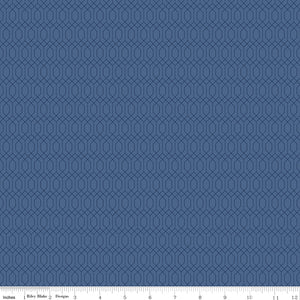 Essence Lattice in Denim by the 1/2 yard