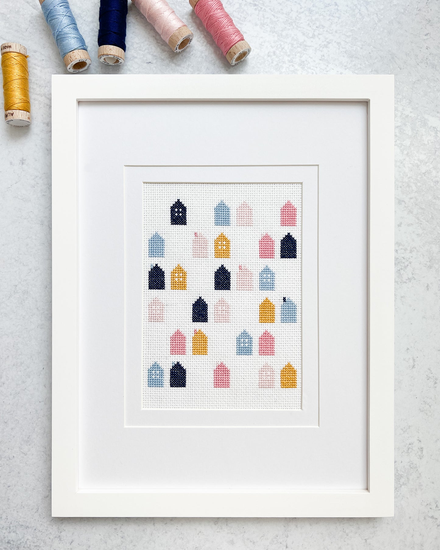 Cozy Village Cross Stitch Pattern (Download)