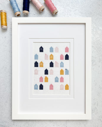 Cozy Village Cross Stitch Pattern (Printed Booklet)