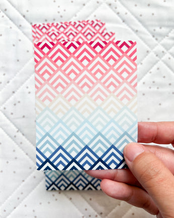 Cabin Peaks Sticker - Pink Blue