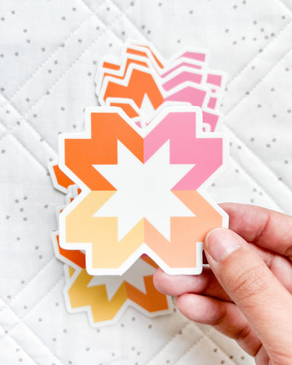 Starlight Sticker Orange - Set of 5