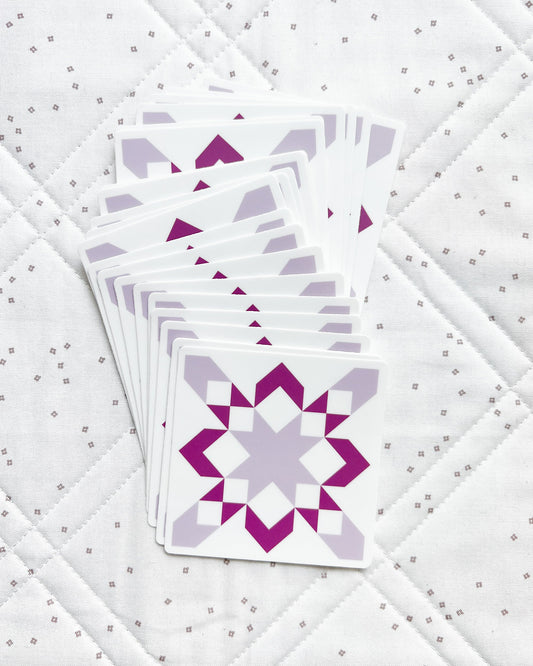 Starly Sticker Purple - Set of 5