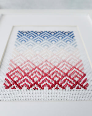 Cabin Peaks Cross Stitch Pattern