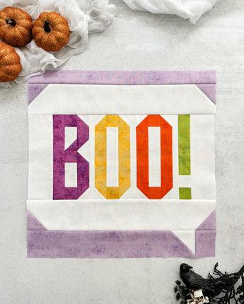Boo Ya Block Pattern - Spooky Season Sampler 2024