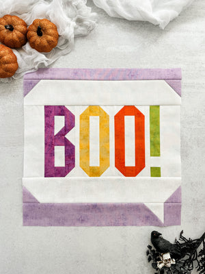 Boo Ya Block Pattern - Spooky Season Sampler 2024