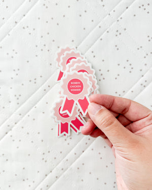 Bobbin Chicken - Pink Sticker
