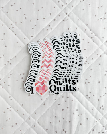 I Heart Quilts Sticker