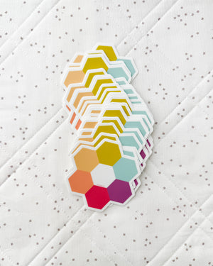 Hexie Blooms - Rainbow Sticker