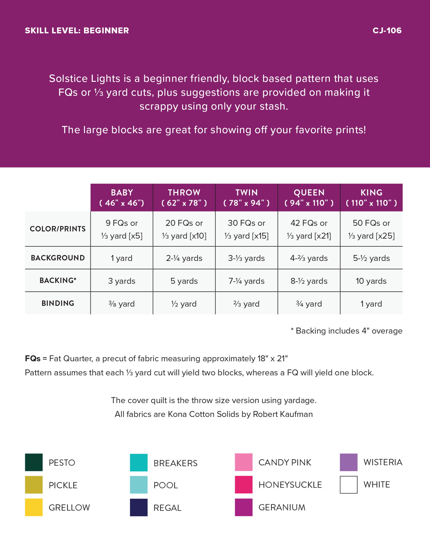 Solstice Lights Quilt Pattern (Download)