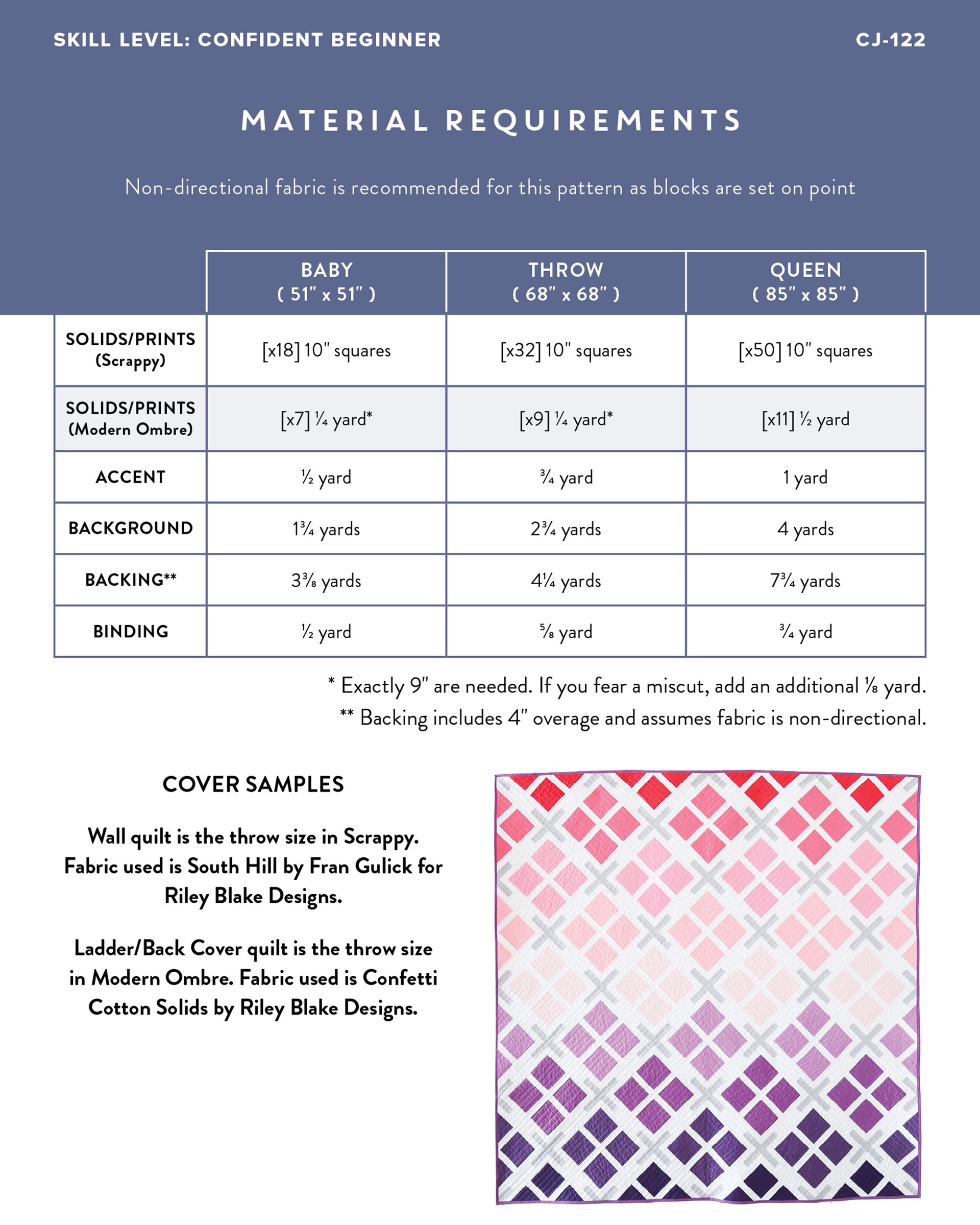 Skylight Quilt Pattern (Download) - Cotton and Joy