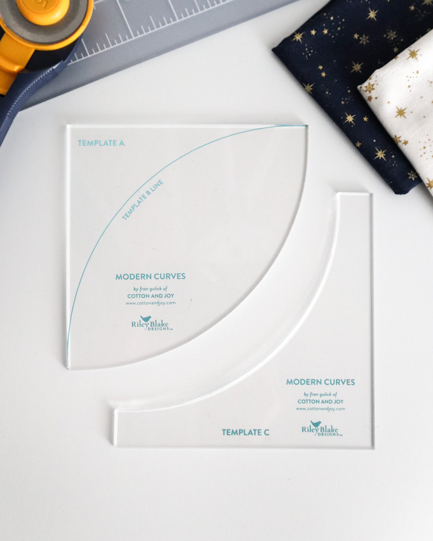 Modern Curves Acrylic Templates Set