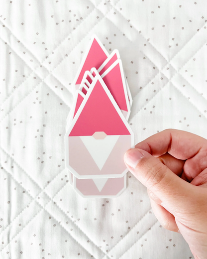 Nordic Gnome Sticker Pink - Set of 5